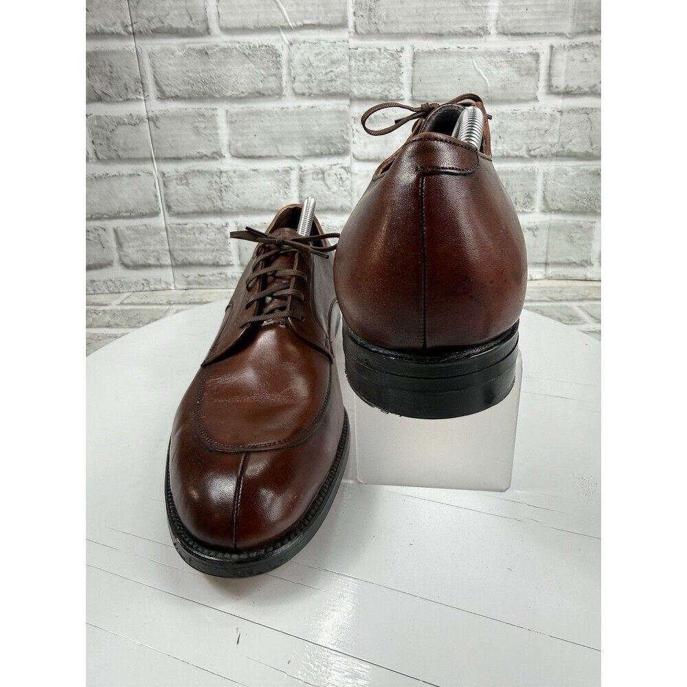 Foot-So-Port Supreme VINTAGE Men’s 12.5 Brown Leather Classic Derby Shoes NEW - Picture 2 of 14